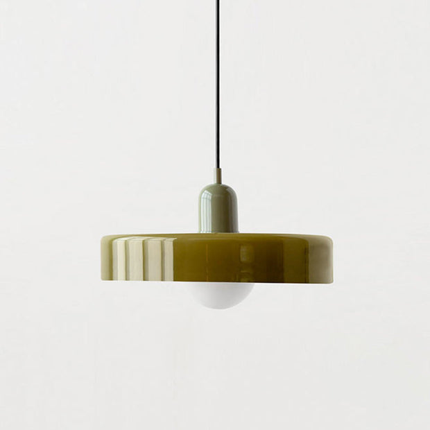 RETRO | Pendelleuchte aus farbigem Glas